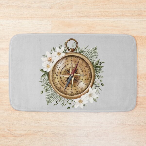 Item preview, Watercolor Floral Compass designed and sold by Nature Hues.