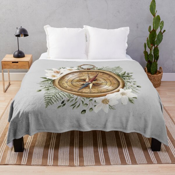Item preview, Watercolor Floral Compass designed and sold by Nature Hues.
