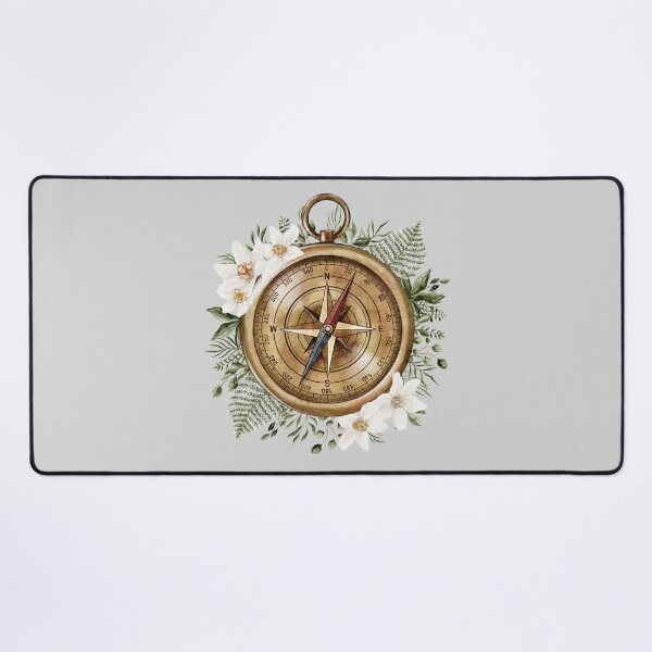 Item preview, Watercolor Floral Compass designed and sold by Nature Hues.