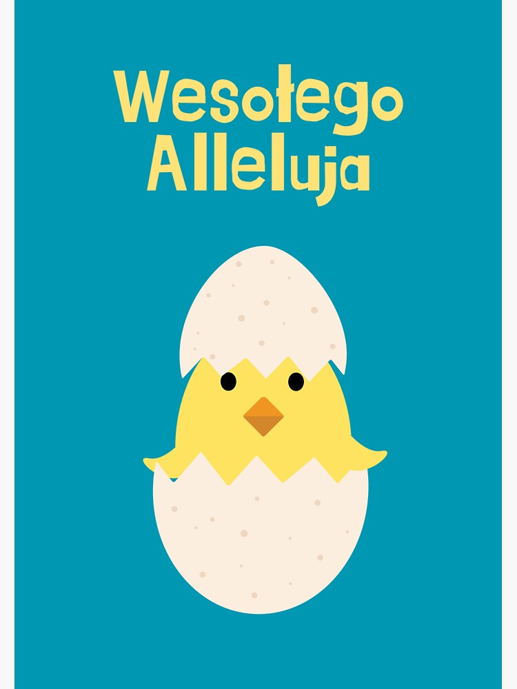 "Wesołego Alleluja, happy Easter in Polish, Polish Easter " Sticker for Sale by Pommallina