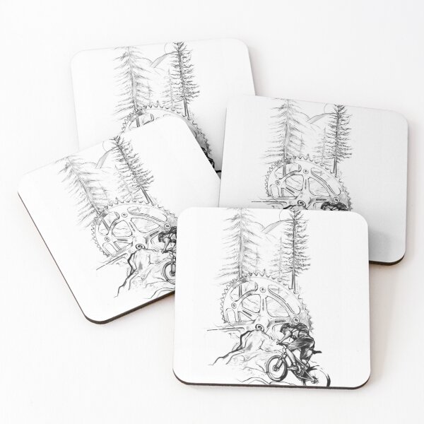 Item preview, Mountain biking through the Woods  designed and sold by Adjato  Design.