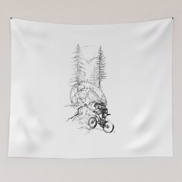 Item preview, Mountain biking through the Woods  designed and sold by Adjato  Design.