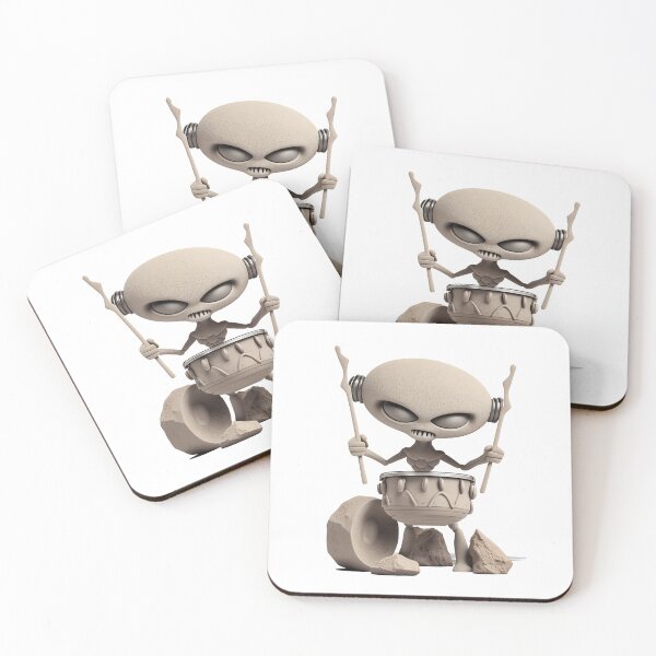 Item preview, Alien Mean Drummer  - The Stone Collection designed and sold by FiveIntentions.