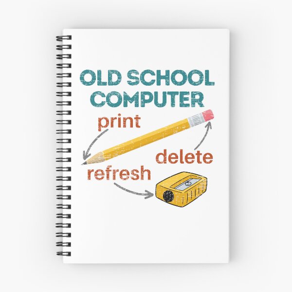 Item preview, Old school computer, Pencil, Sharpener, Erasier, Print Delete, Refresh, Funny designed and sold by facePale.