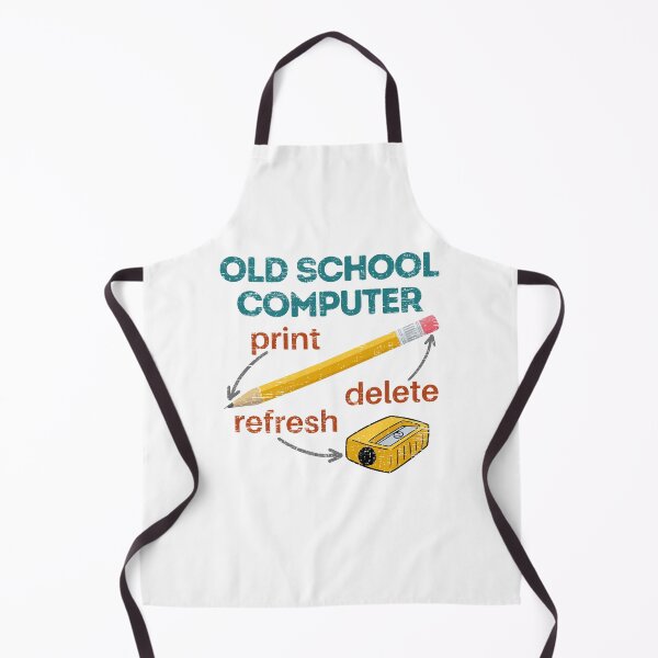 Item preview, Old school computer, Pencil, Sharpener, Erasier, Print Delete, Refresh, Funny designed and sold by facePale.