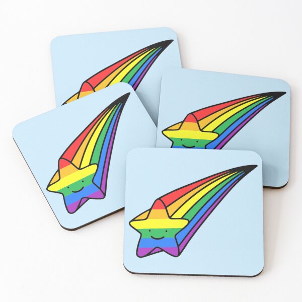 Item preview, Rainbow Pride Shooting Star designed and sold by everything4eva.