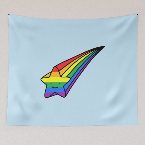 Item preview, Rainbow Pride Shooting Star designed and sold by everything4eva.