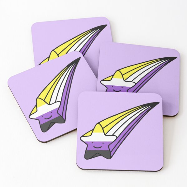 Item preview, Nonbinary Pride Shooting Star designed and sold by everything4eva.