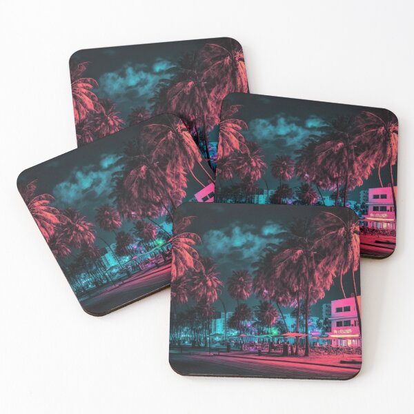Item preview, Miami at Night Miami Moonlight Florida designed and sold by ArtfulAmbitions.