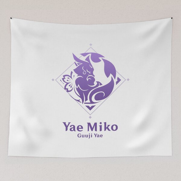 Item preview, Yae Miko Constel­lation logo Genshin Impact designed and sold by damomonkey.