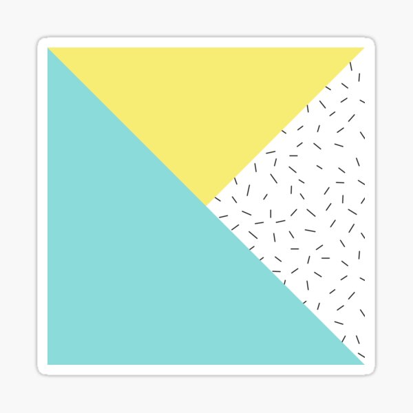 Geometric love Sticker