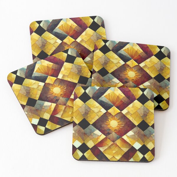 Item preview, Sunset mosaic, warm, golden designed and sold by YeKnot.