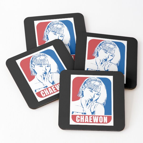 Item preview, LE SSERAFIM Chaewon Sketch Silhouette Blue and Red designed and sold by AliffStudio.