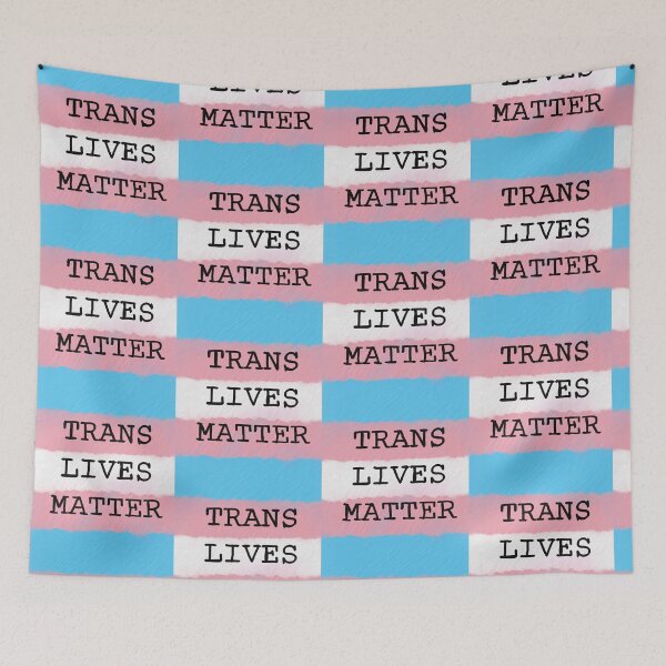 Item preview, Trans lives matter painting  designed and sold by thehat24.