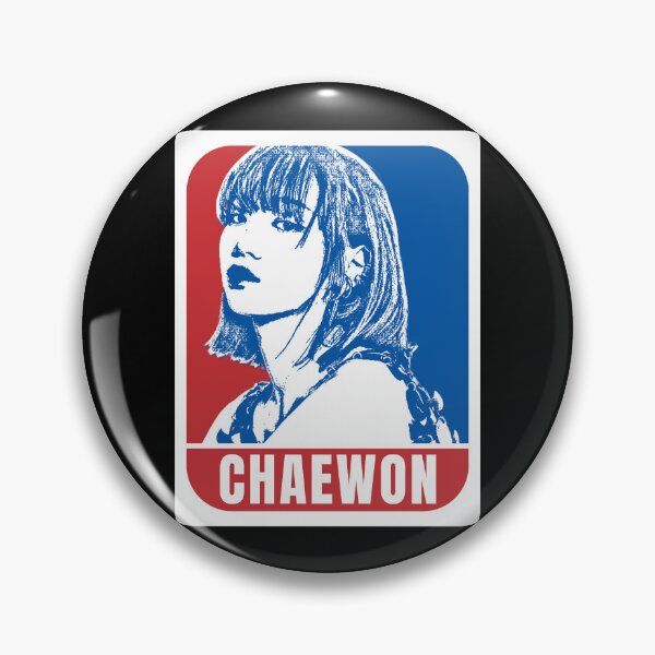 Item preview, LE SSERAFIM Chaewon Sketch Silhouette Blue and Red designed and sold by AliffStudio.