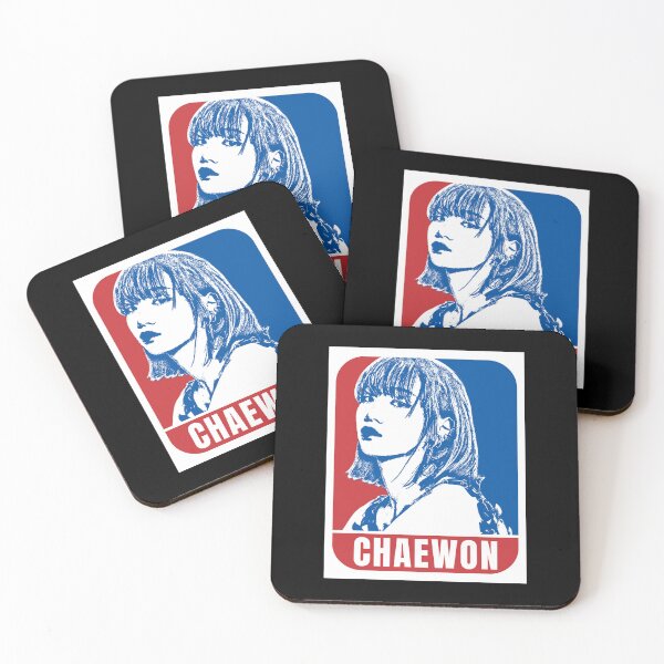Item preview, LE SSERAFIM Chaewon Sketch Silhouette Blue and Red designed and sold by AliffStudio.