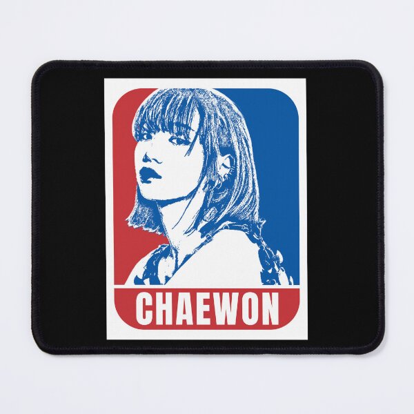 Item preview, LE SSERAFIM Chaewon Sketch Silhouette Blue and Red designed and sold by AliffStudio.