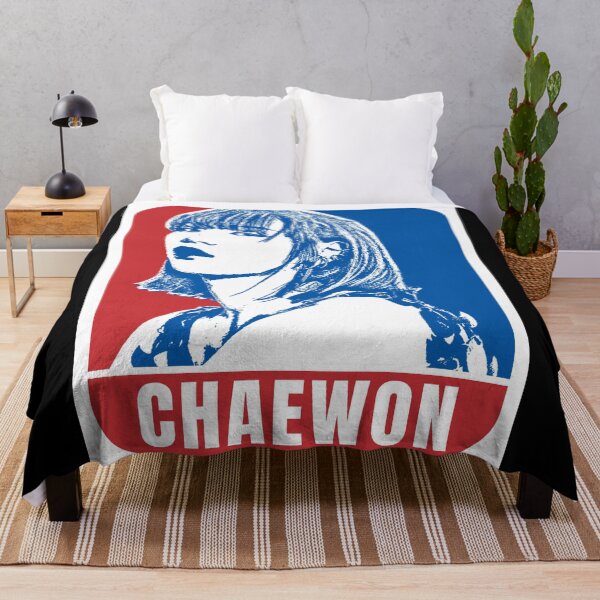 Item preview, LE SSERAFIM Chaewon Sketch Silhouette Blue and Red designed and sold by AliffStudio.
