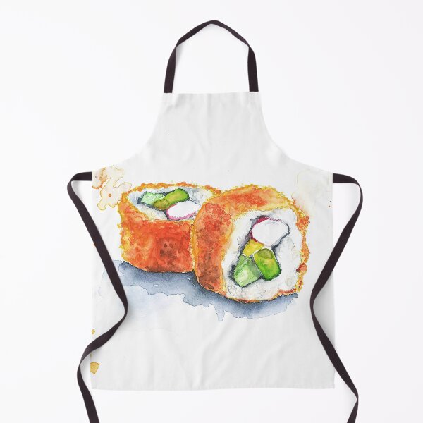 Item preview, Watercolor California Roll Sushi designed and sold by MiraMalt.