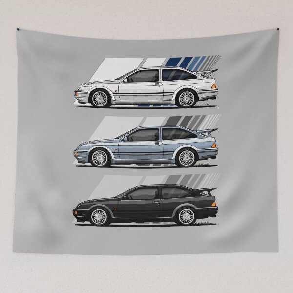 Item preview, The car that all fans dream of! (White, Blue and Black) designed and sold by designjaag.
