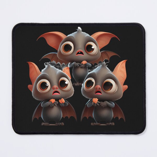 Item preview, Three Puzzled Vampire Bats designed and sold by MTJ-Mushrooms.