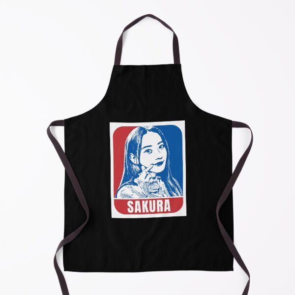 Item preview, LE SSERAFIM Sakura Sketch Silhouette Blue and Red designed and sold by AliffStudio.