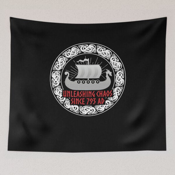 Item preview, Viking Unleashing Chaos Since 793 AD Jomsviking designed and sold by StrongShirts.