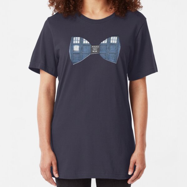 "Bow Ties ARE Cool." - Dr. Who (Bow tie image only) Slim Fit T-Shirt