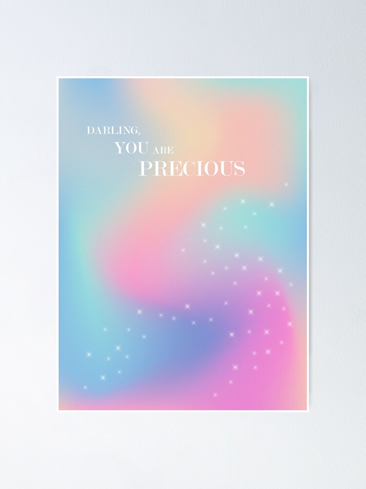 Gradient aesthetic good vibe poster, inspiring design horizontal