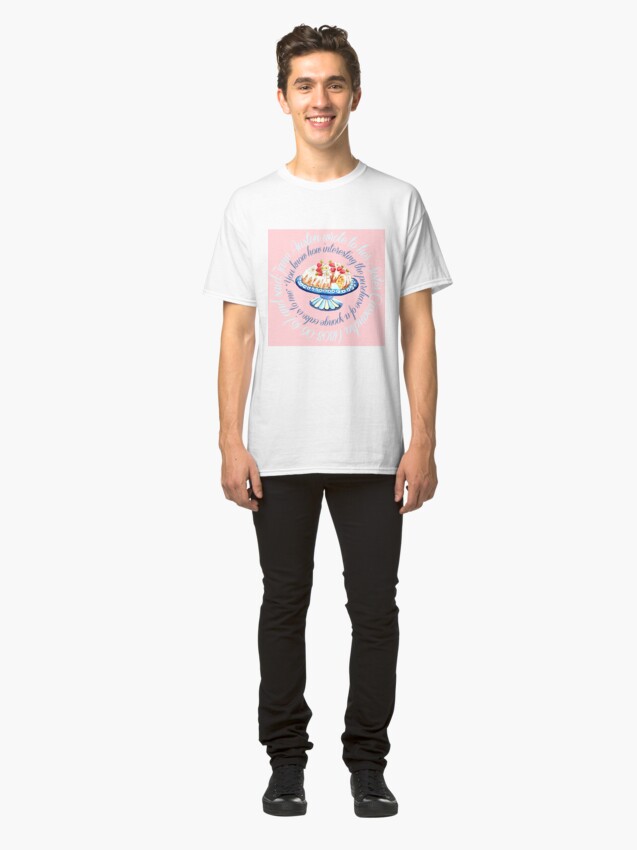Alternate view of Jane Austen quote, Bundt cake // Jane Austen cake quote // Jane Austen art Classic T-Shirt