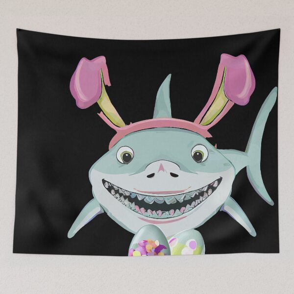 Artikelvorschau, Shark Hunting Easter, Toddler Kids Shark, Easter Shark Hunting, Shark Bunny Easter, Easter Bunny Shark Egg Gift entworfen und verkauft von TMelonShop.
