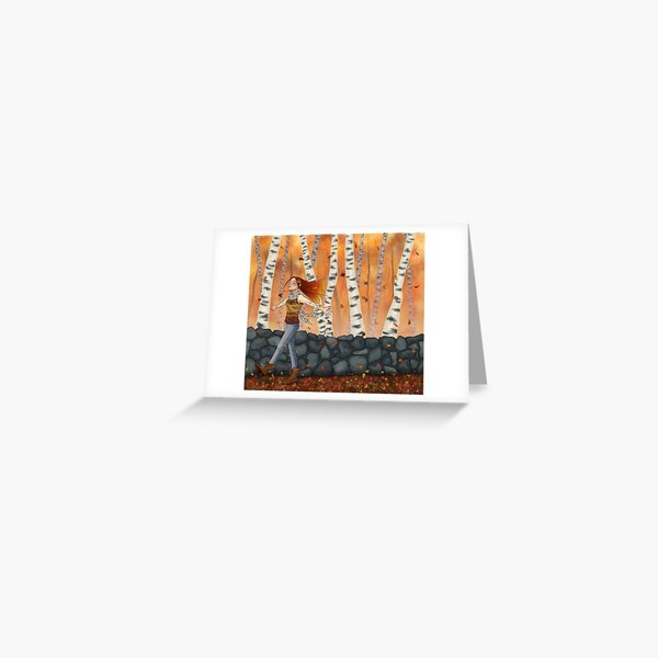October Sunset Greeting Card