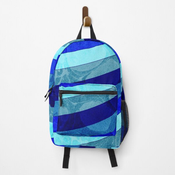 Item preview, Relaxing Blue Multi Color Groovy Vintage Waves Horizontal designed and sold by theWeppen.