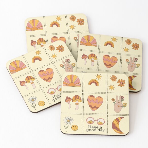 Item preview, Retro Hippie Pattern Groovy Aesthetic 1970s designed and sold by I Am Cuta.