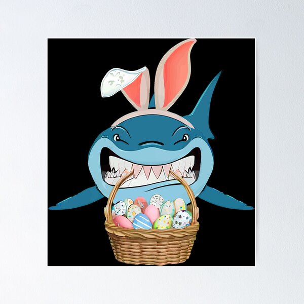 Artikelvorschau, Easter Bunny Shark, Shark Bunny Egg, Shark Easter Day Gifts, Boys Easter Shark, Easter Shark Egg Hunt, Easter Kids Shark Gift entworfen und verkauft von TMelonShop.