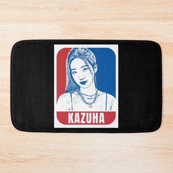 Item preview, LE SSERAFIM Kazuha Sketch Silhouette Blue and Red designed and sold by AliffStudio.