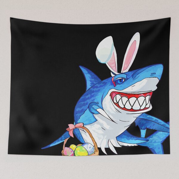 Item preview, Easter Shark, Happy Easter, Baby Shark Hunting, Kids Shark Bunny, Easter Bunny Shark, Bunny Easter Kids Gift designed and sold by TMelonShop.