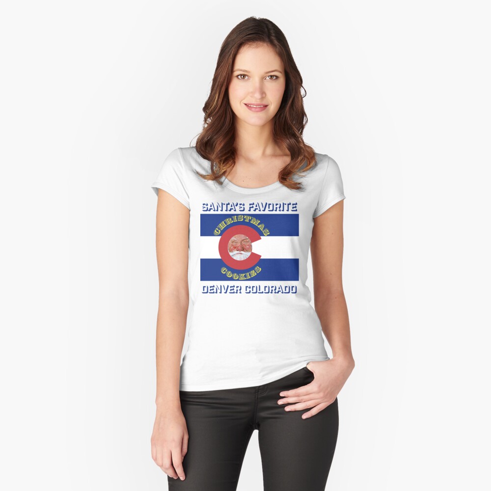 Santa's Favorite Christmas Cookies Fitted Scoop T-Shirt