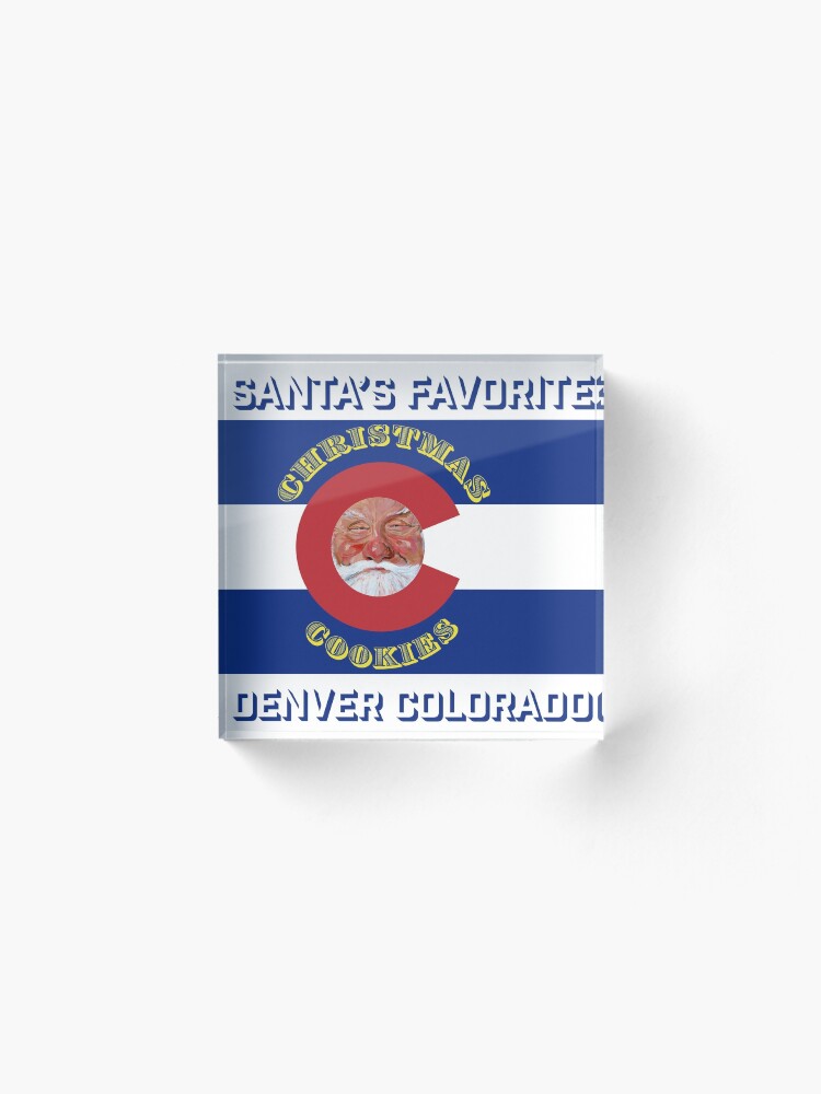 Alternate view of Santa's Favorite Christmas Cookies Acrylic Block