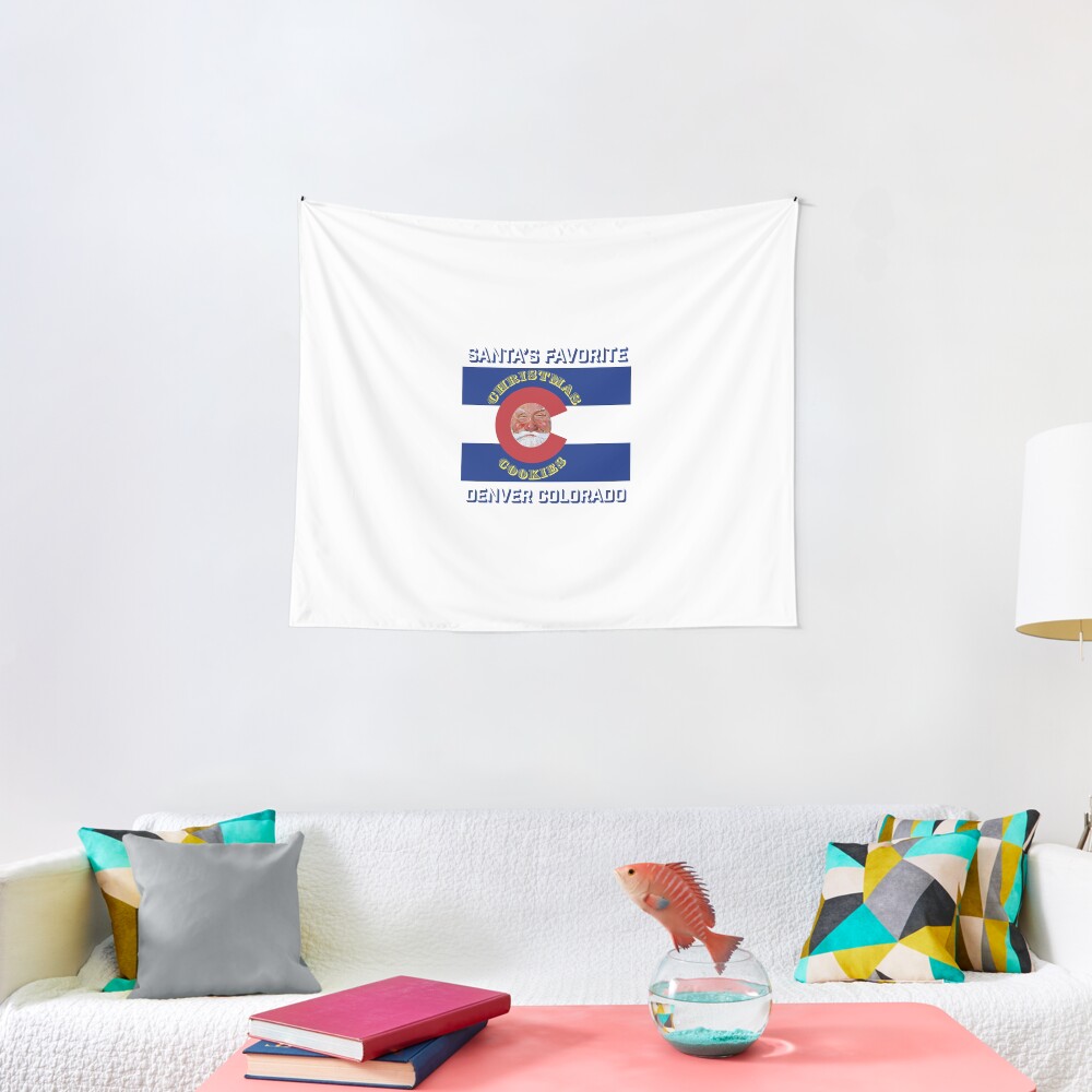 Santa's Favorite Christmas Cookies Tapestry