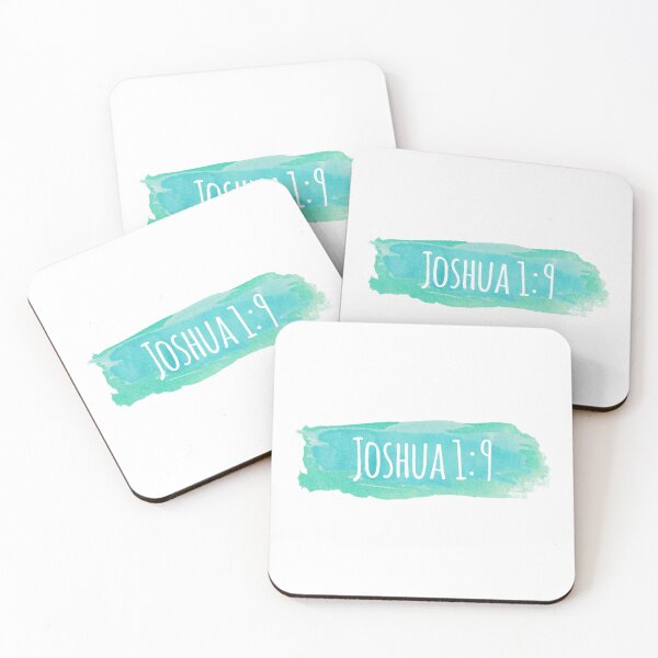 Item preview, Joshua 1:9 Watercolor Stroke - Teal designed and sold by amazingjoy.