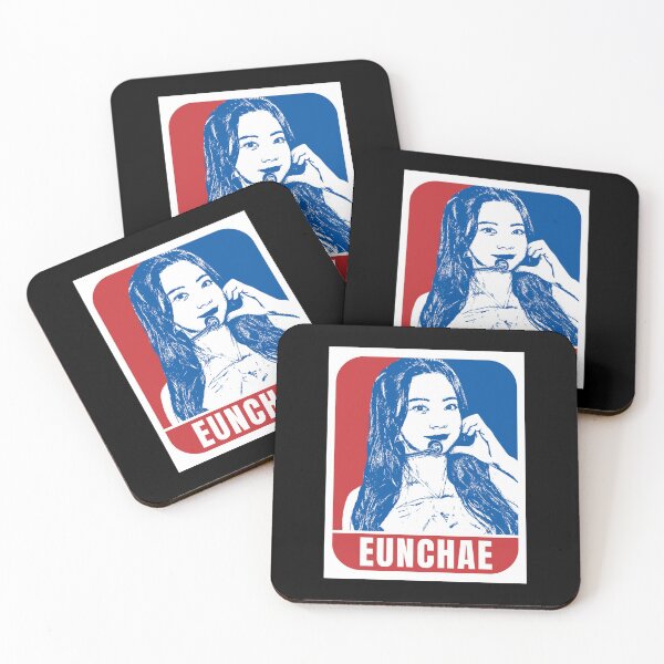 Item preview, LE SSERAFIM Eunchae Sketch Silhouette Blue and Red designed and sold by AliffStudio.