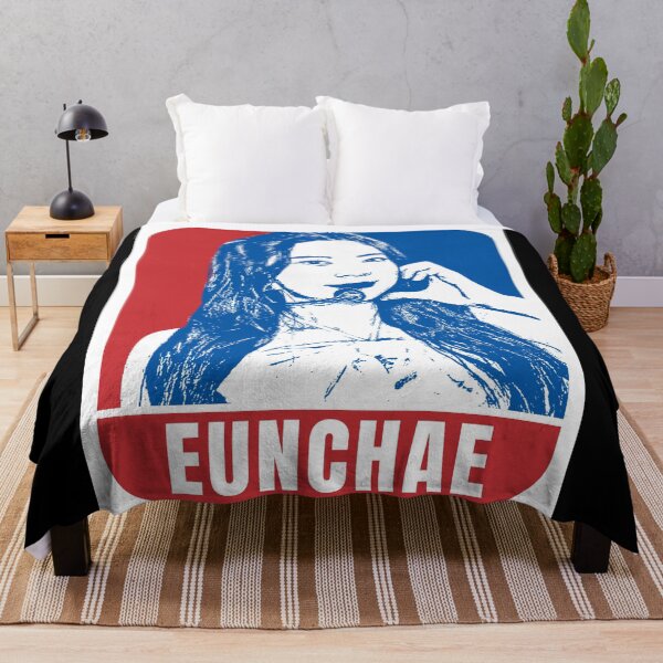 Item preview, LE SSERAFIM Eunchae Sketch Silhouette Blue and Red designed and sold by AliffStudio.