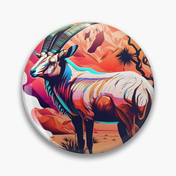 Artikelvorschau, Vaporwave ｜ Afrikanisches Tier ｜ Sonnenuntergang ｜ Berg ｜ Natur ｜ Reisen entworfen und verkauft von GavinciCode.