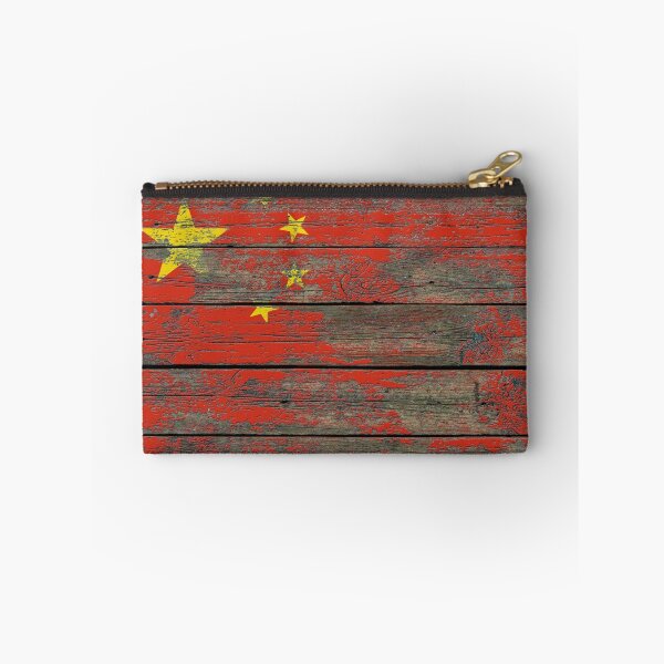 Item preview, Flag of China on Rough Wood Boards Effect designed and sold by JeffBartels.