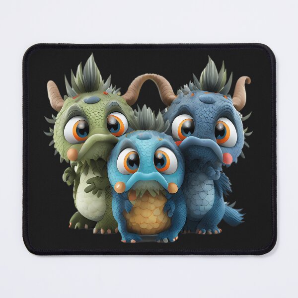Item preview, Three Baby Bug-Eyed Dragons designed and sold by MTJ-Mushrooms.