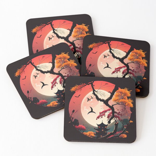 Item preview, Traditional Japanese House in a Dark Nature designed and sold by AquelasArt.