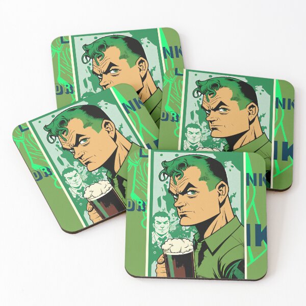 Item preview, St. Patrick's Day Drink Drank Drunk Green Super Hero designed and sold by hookline.