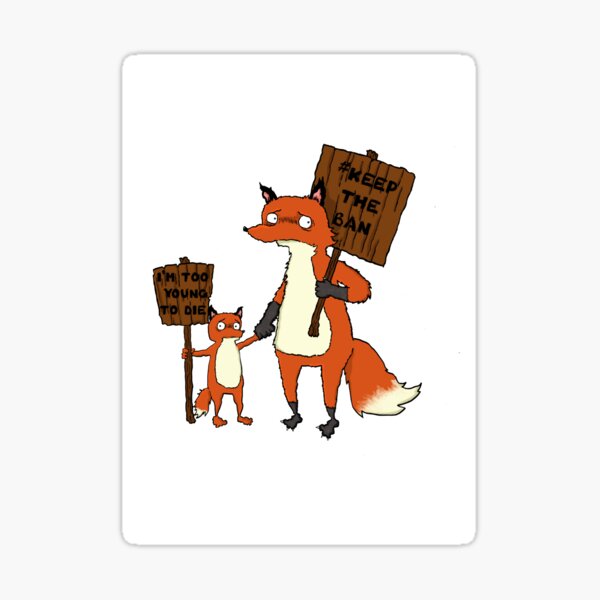 Fox Protest Sticker