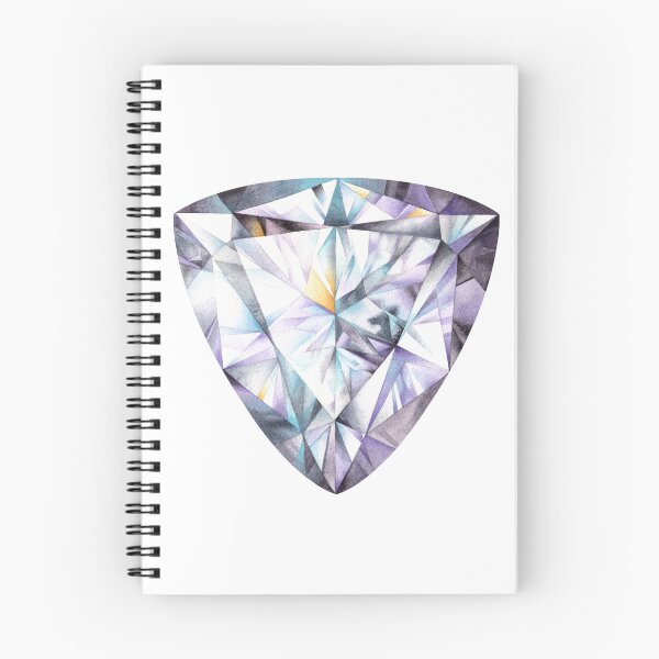 Item preview, Trillion Diamond Cut Watercolor Painting. Crystal print. Gem art Canvas Print designed and sold by AmberSunArt.